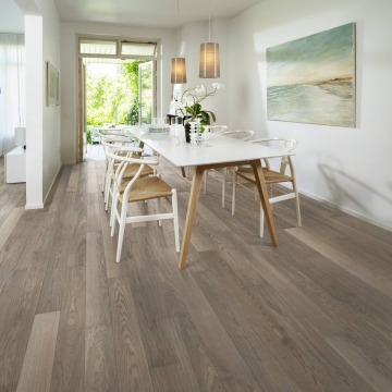 Паркетная доска Karelia Дуб STORY 138 MISTY GREY 4V